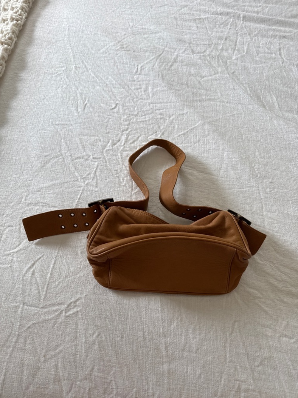 Free People Classic Tan Leather Belt Bag